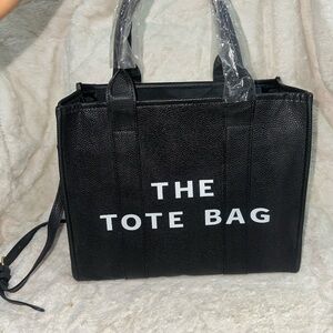 Marc Jacobs Black 'The Tote Bag' Leather Shoulder Tote
